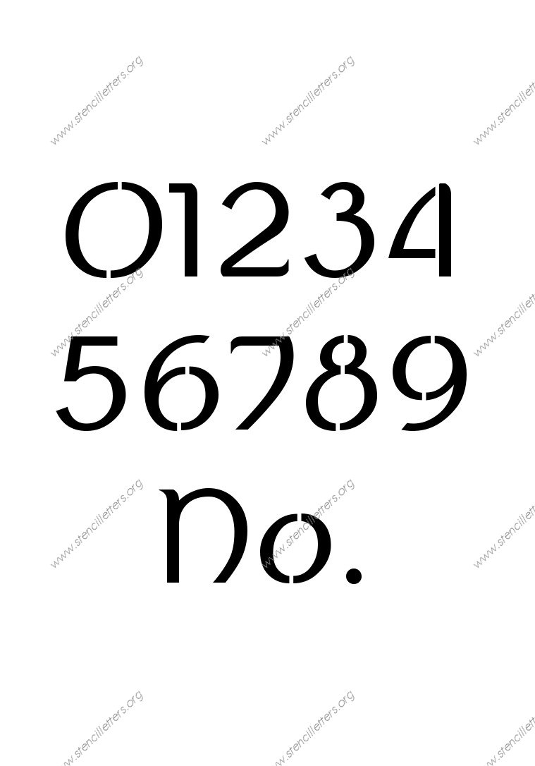 Ancient Celtic Number Stencil