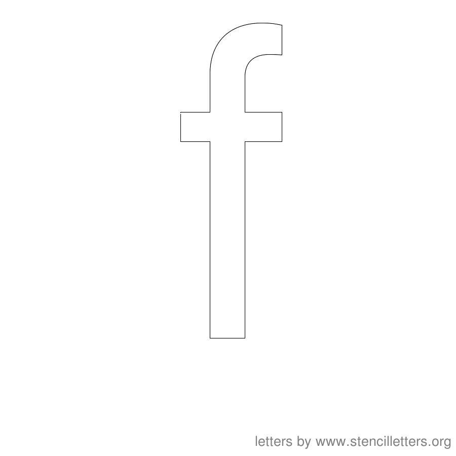 12 Inch Stencil Letter Lowercase F 12 Inch Stencil Letter Lowercase F