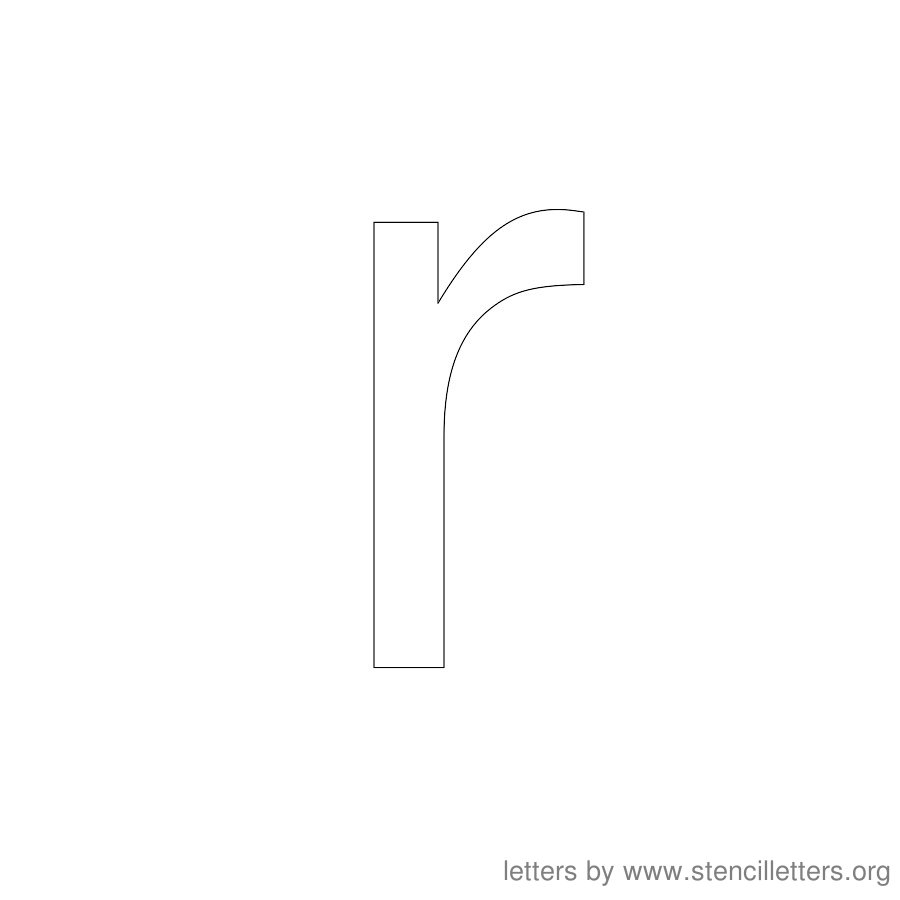 12 Inch Stencil Letter Lowercase R 12 Inch Stencil Letter Lowercase R