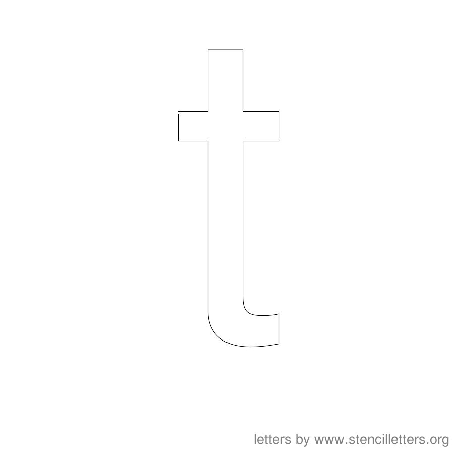 12 Inch Stencil Letter Lowercase T 12 Inch Stencil Letter Lowercase T