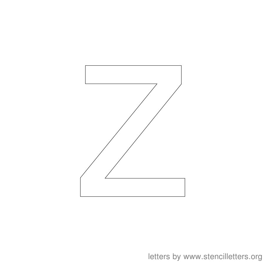 12 Inch Stencil Letter Lowercase Z 12 Inch Stencil Letter Lowercase Z
