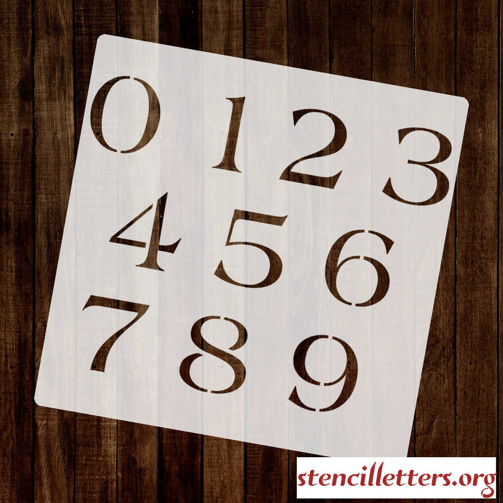 1960’s AMERICA number stencil 1960’s AMERICA number stencil