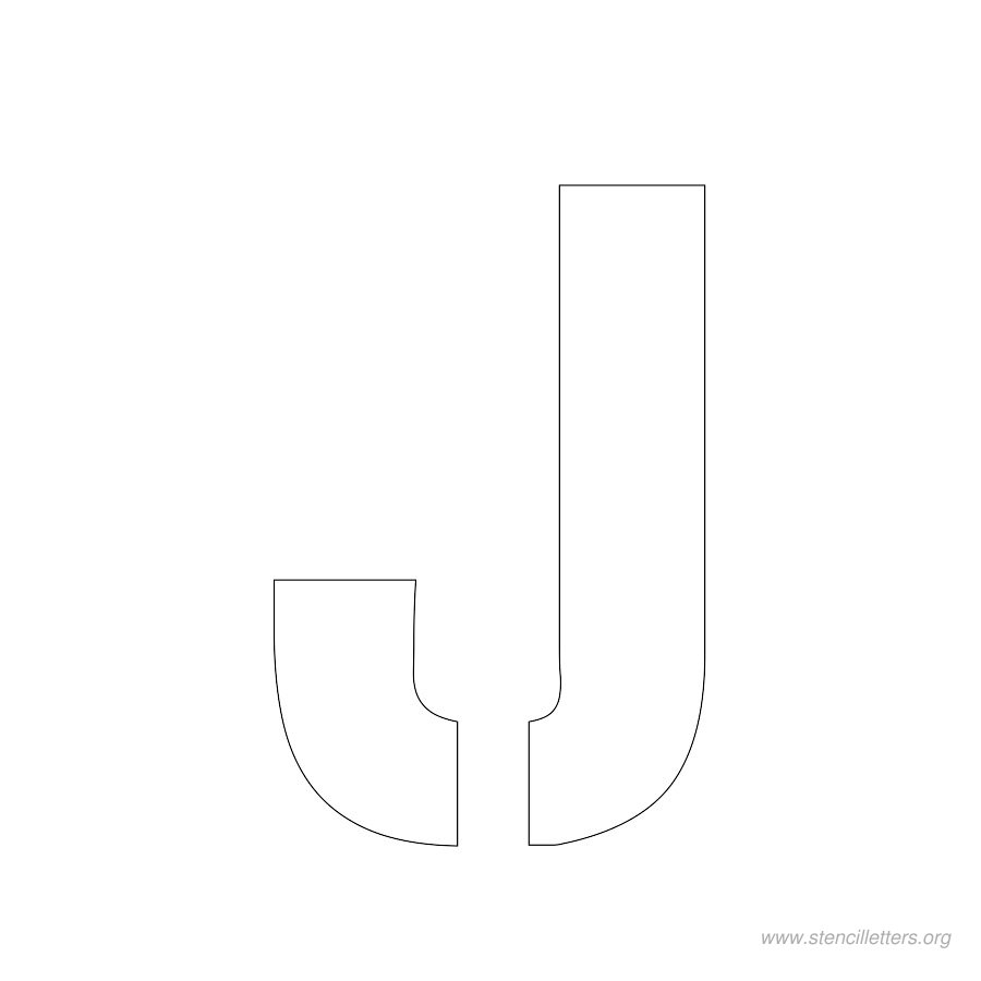 2 inch stencil letter j 2 inch stencil letter j