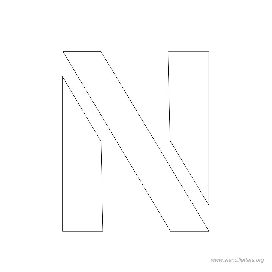 2 inch stencil letter n 2 inch stencil letter n