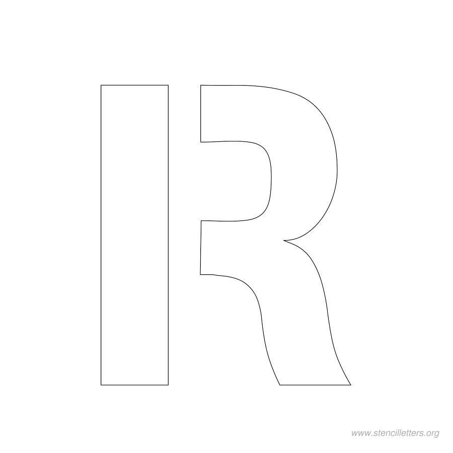 2 inch stencil letter r 2 inch stencil letter r