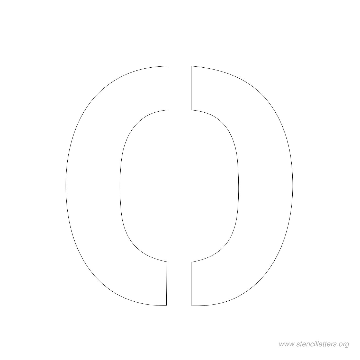 3 inch stencil letter o 3 inch stencil letter o