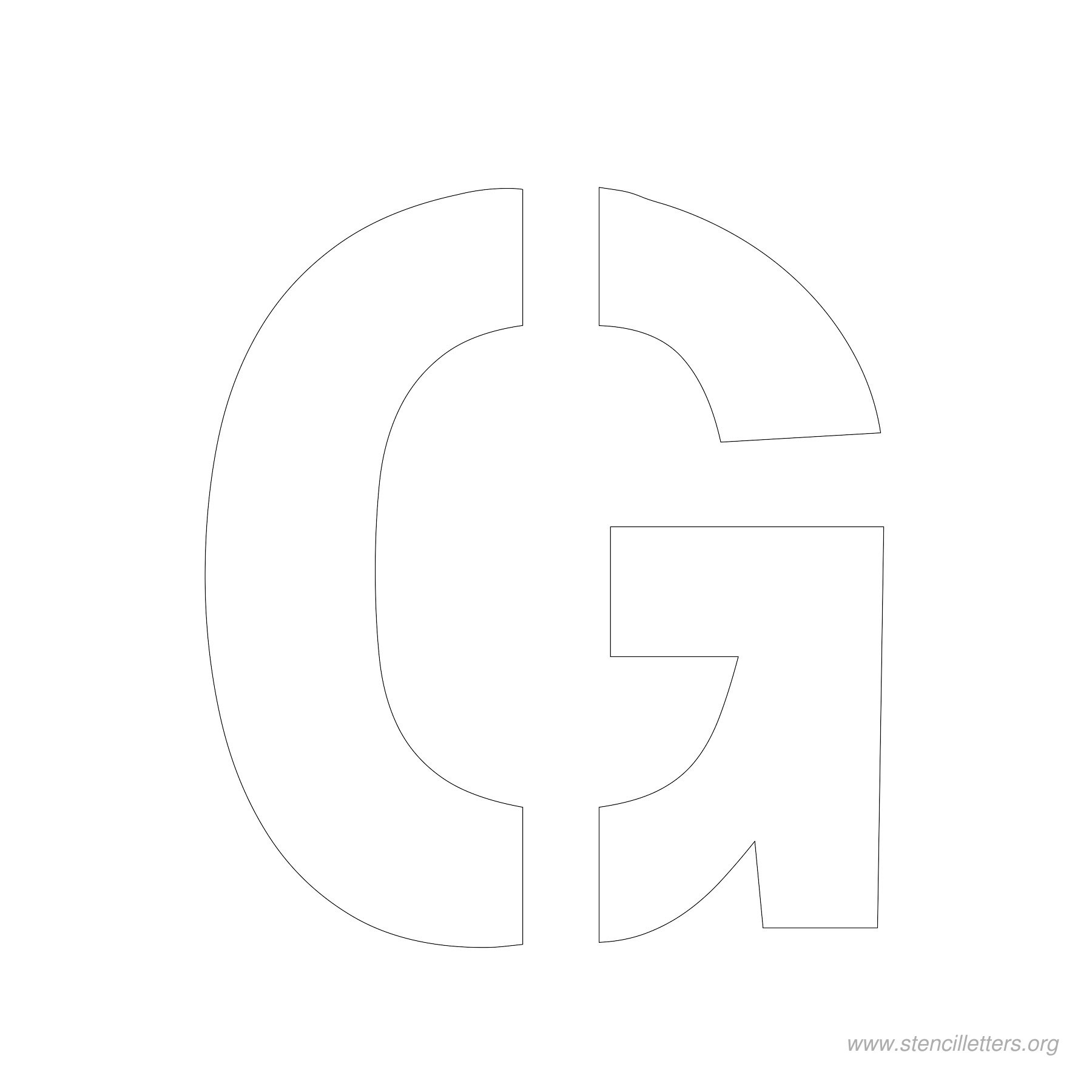 4 inch stencil letter g 4 inch stencil letter g