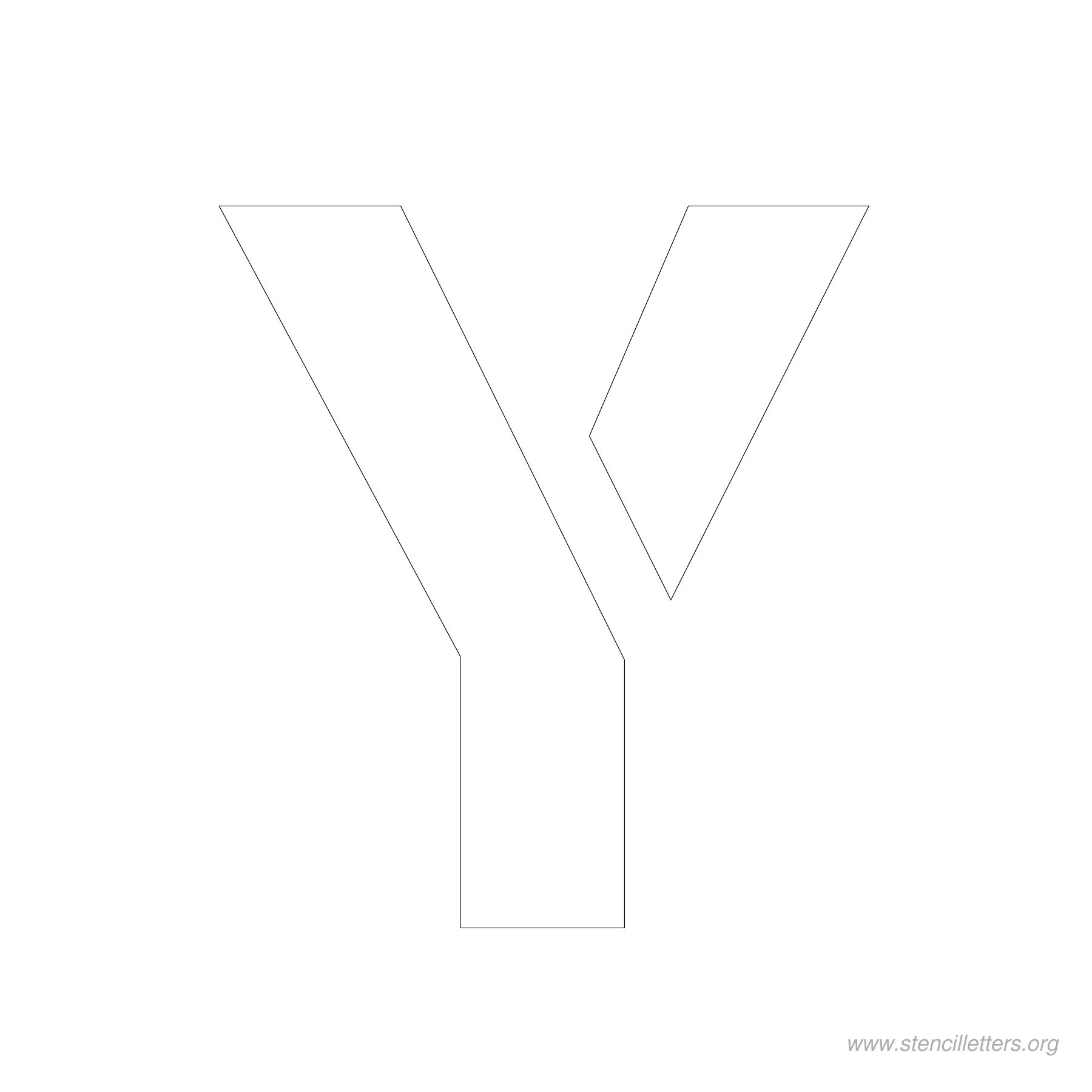 4 inch stencil letter y 4 inch stencil letter y