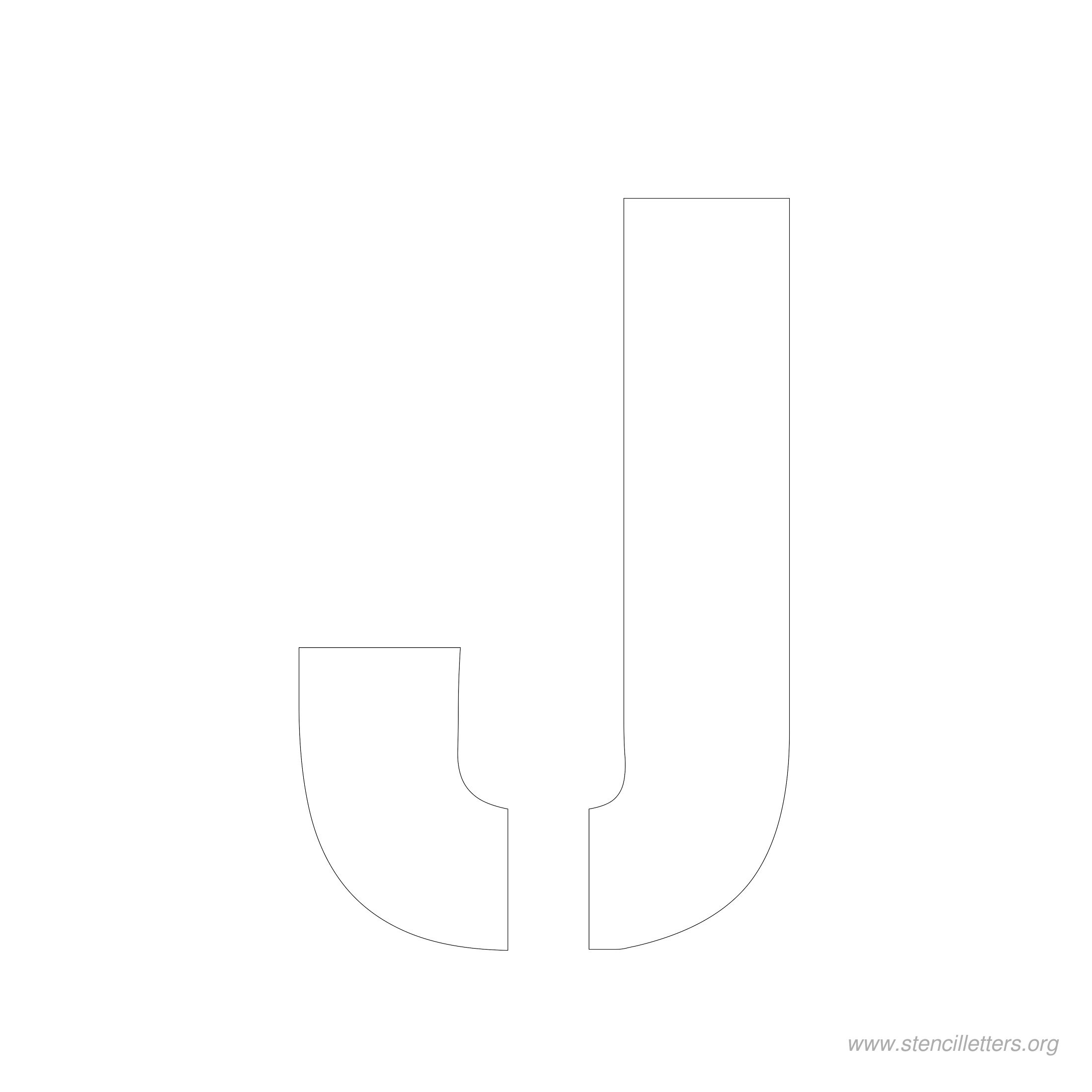 5 inch stencil letter j 5 inch stencil letter j