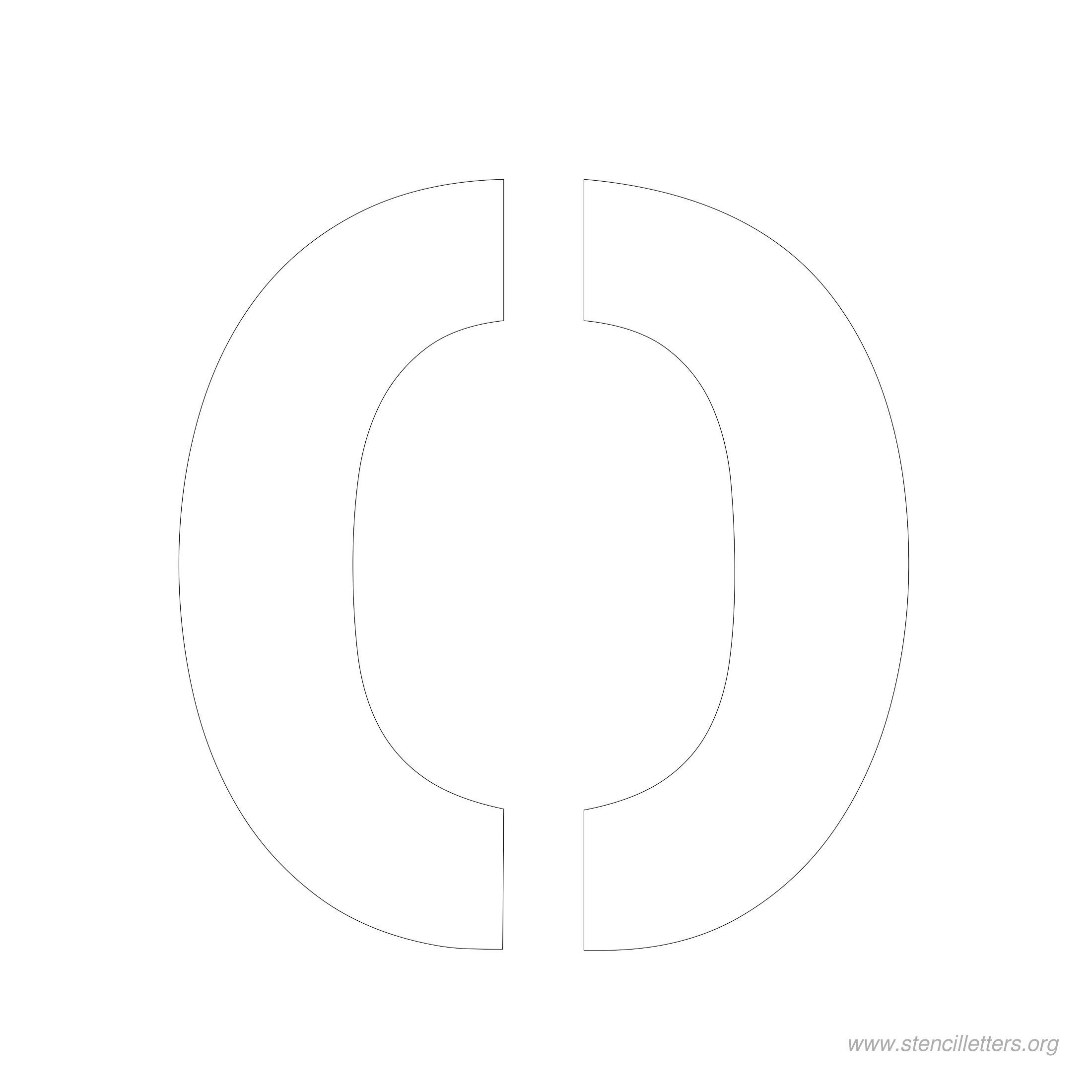 5 inch stencil letter o 5 inch stencil letter o