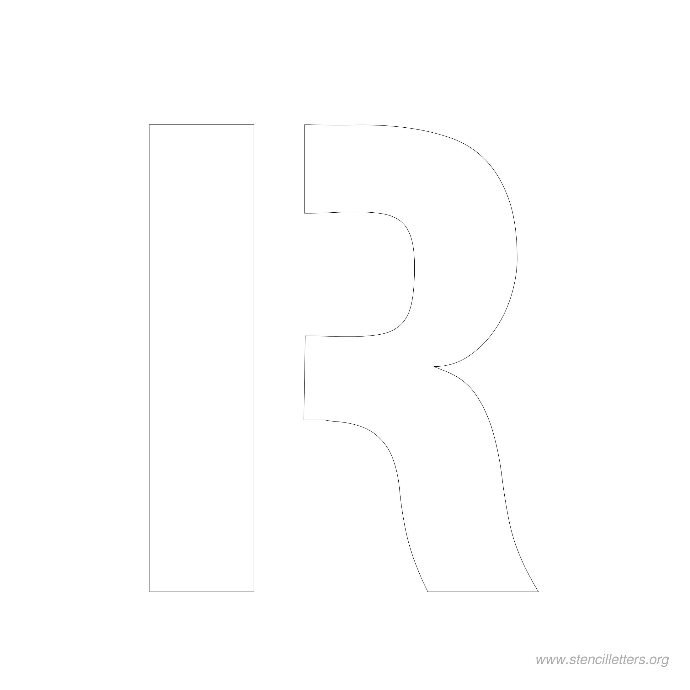 5 inch stencil letter r 5 inch stencil letter r