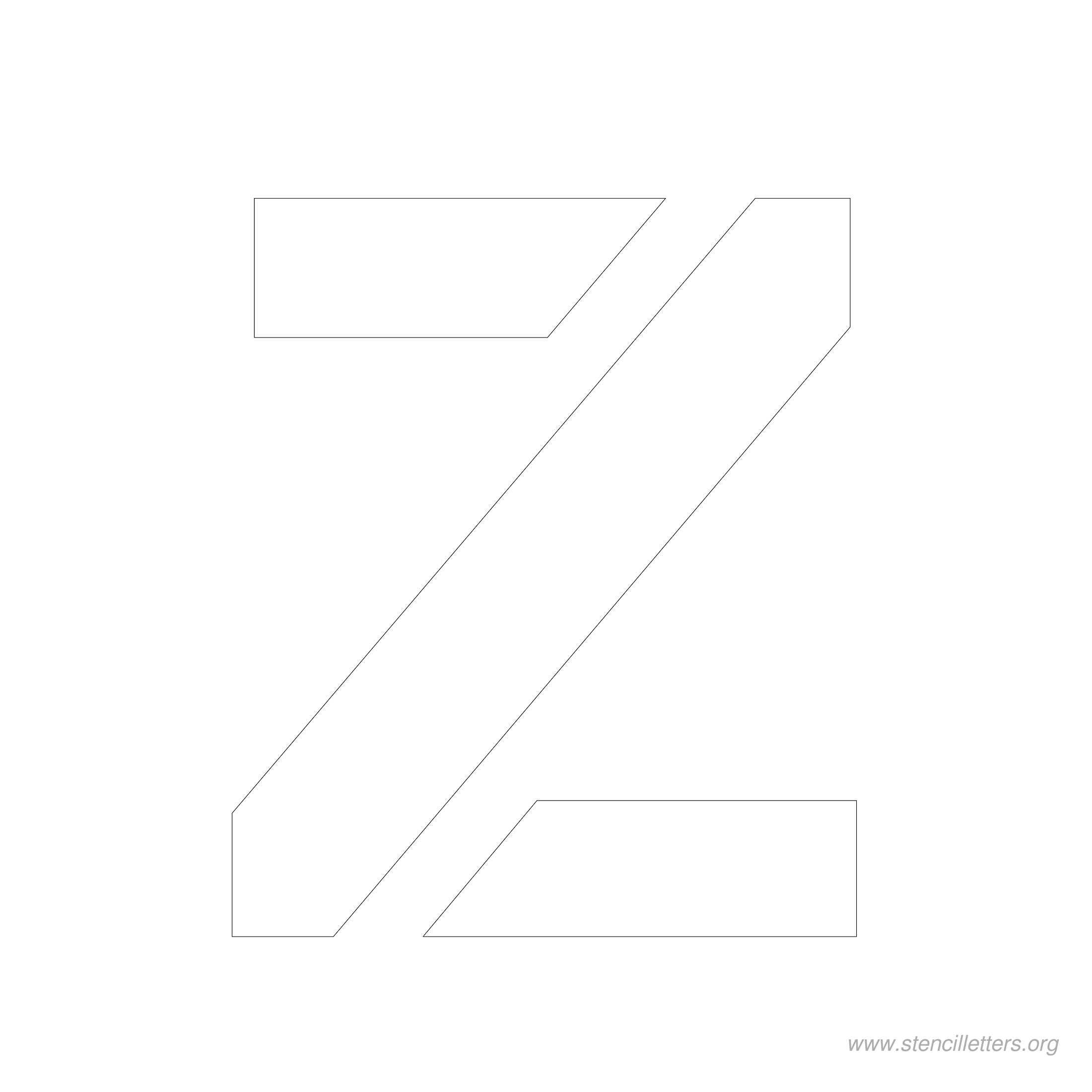 5 inch stencil letter z 5 inch stencil letter z