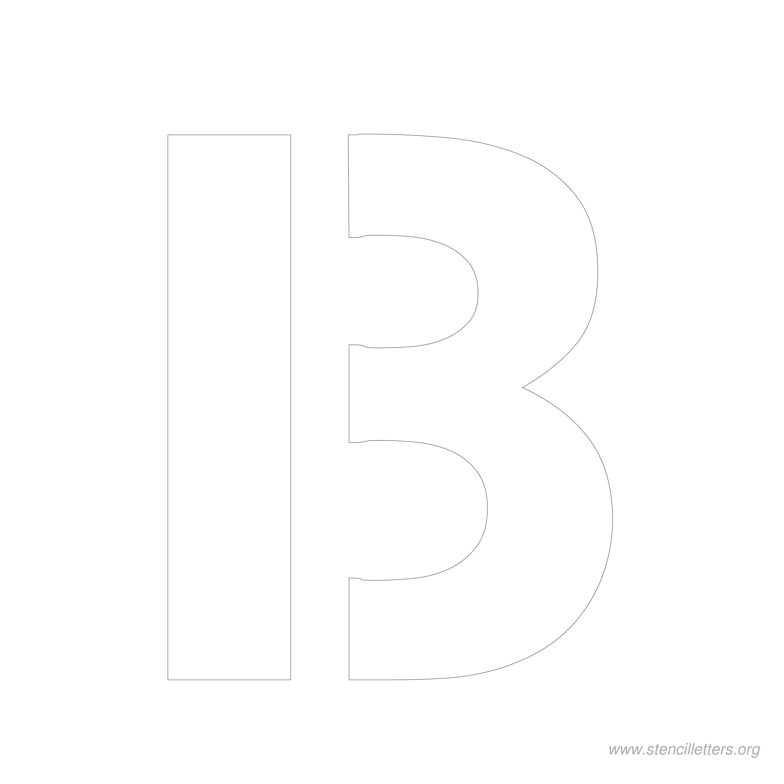 7 inch stencil letter b 7 inch stencil letter b