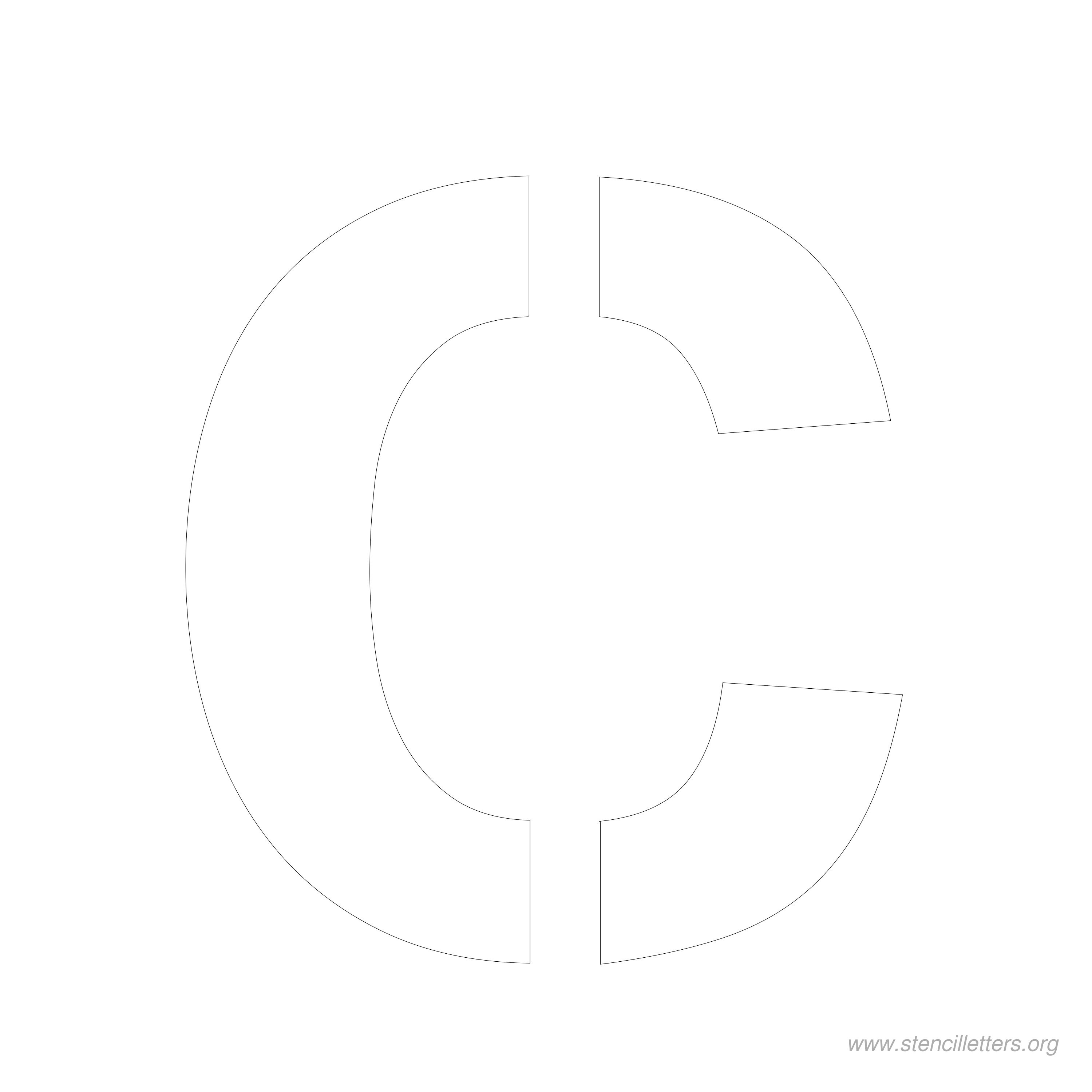 7 inch stencil letter c 7 inch stencil letter c