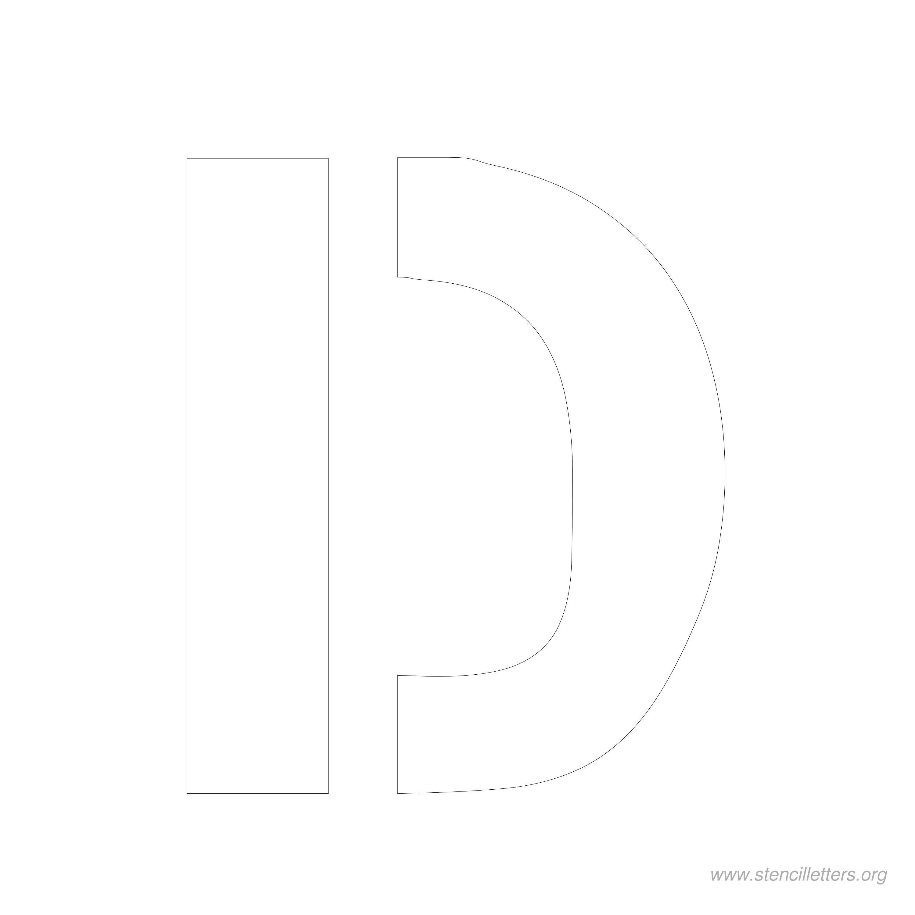 7 inch stencil letter d 7 inch stencil letter d