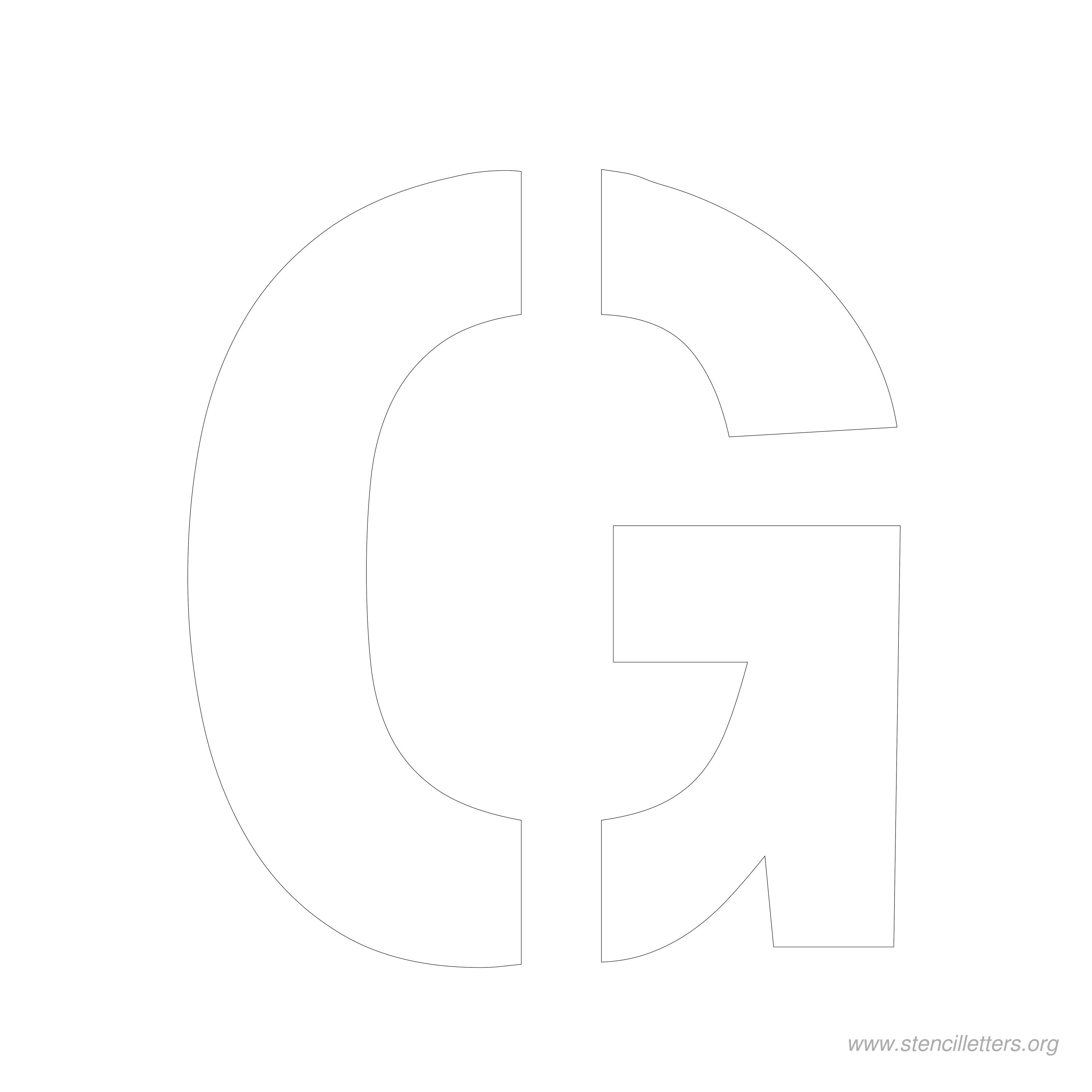7 inch stencil letter g 7 inch stencil letter g