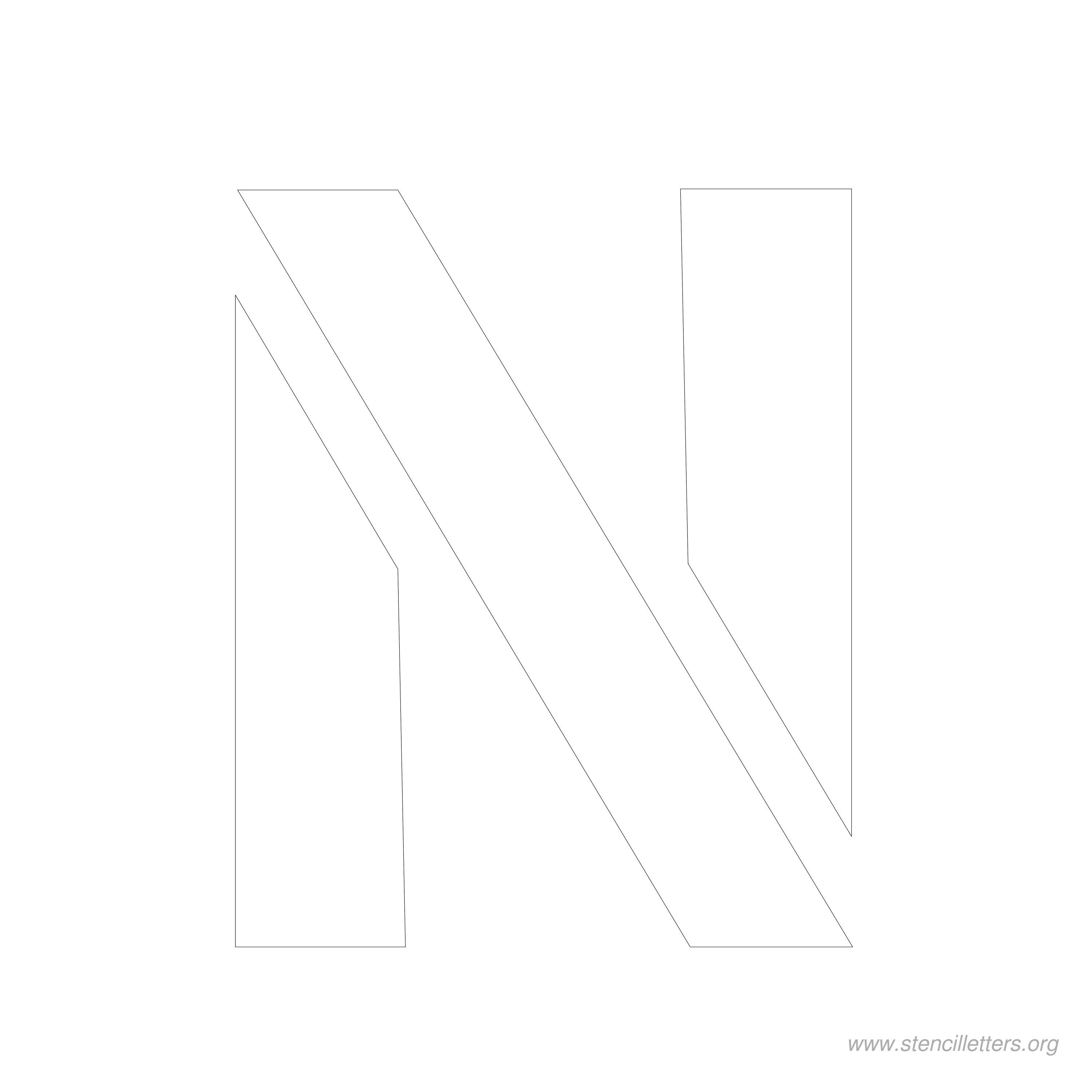 7 inch stencil letter n 7 inch stencil letter n