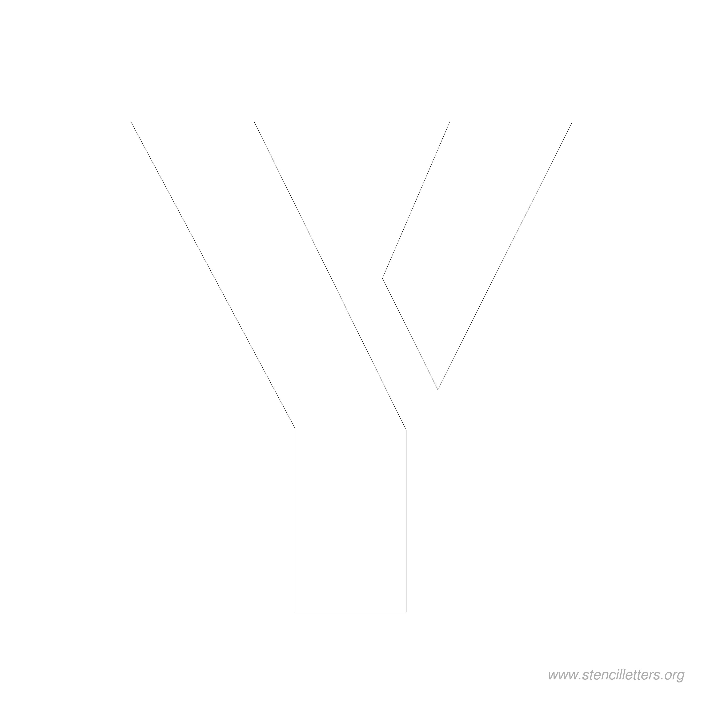 7 inch stencil letter y 7 inch stencil letter y