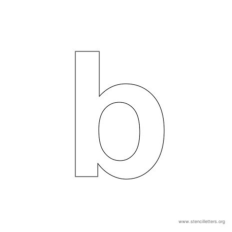 lowercase arial stencil letter b lowercase arial stencil letter b