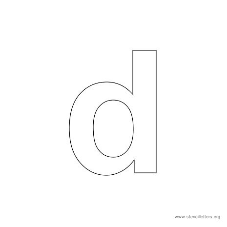 lowercase arial stencil letter d lowercase arial stencil letter d