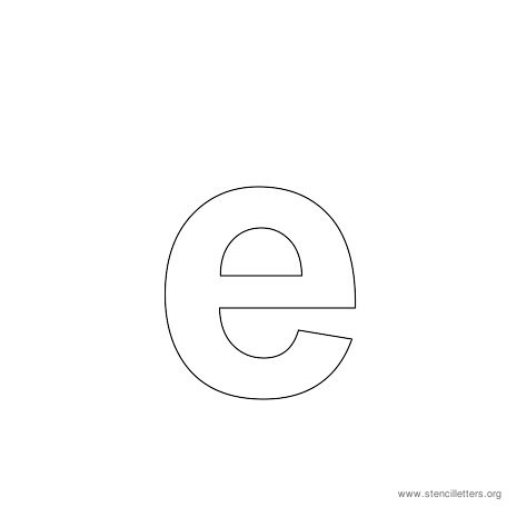 lowercase arial stencil letter e lowercase arial stencil letter e