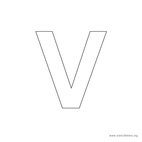 uppercase arial stencil letter v uppercase arial stencil letter v