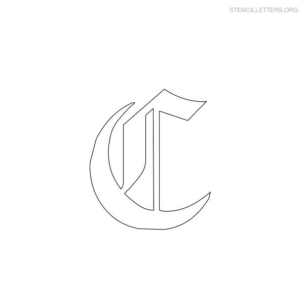 Stencil Letter Gothic C
