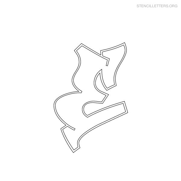 Stencil Letter Graffiti E Stencil Letter Graffiti E