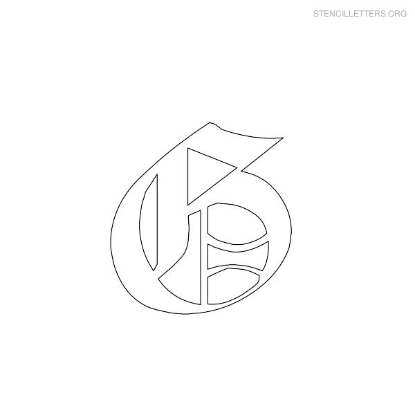Stencil Letter Gothic G Stencil Letter Gothic G