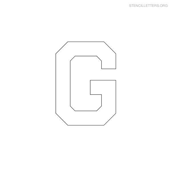 Stencil Letter Military G Stencil Letter Military G