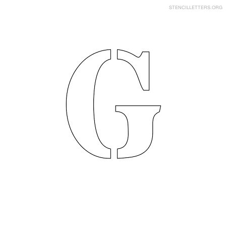 Stencil Letter Small G Stencil Letter Small G