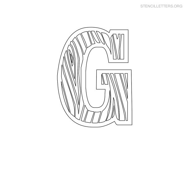 Stencil Letter Wooden G Stencil Letter Wooden G