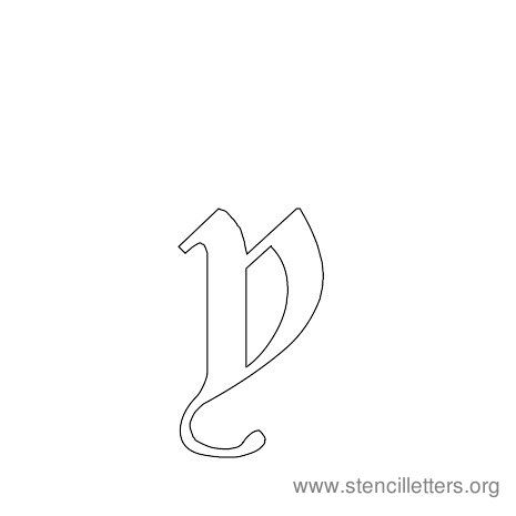 lowercase gothic stencil letter y lowercase gothic stencil letter y