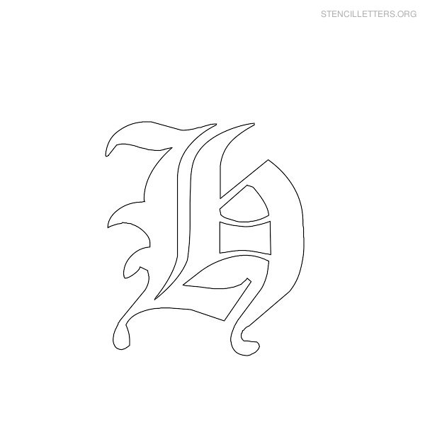 Stencil Letter Gothic H Stencil Letter Gothic H
