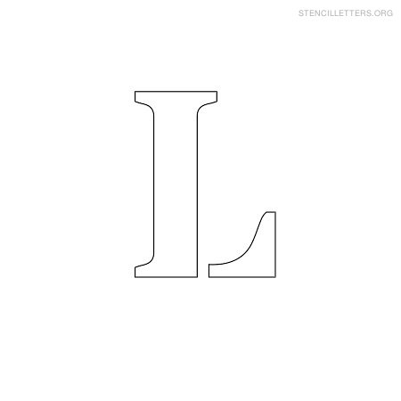 Stencil Letter Small L Stencil Letter Small L