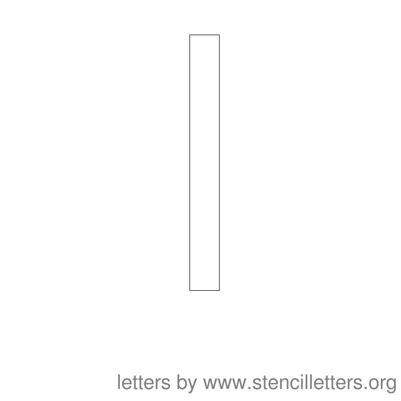 Lowercase Letter Stencil Large L Lowercase Letter Stencil Large L