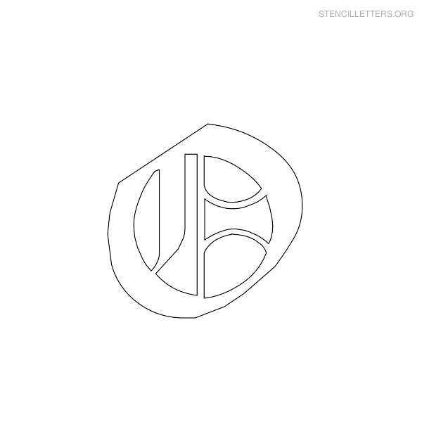 Stencil Letter Gothic O