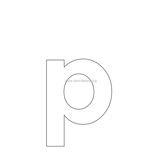 bold stencil letter p bold stencil letter p