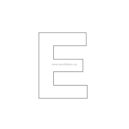 bold stencil letter e bold stencil letter e