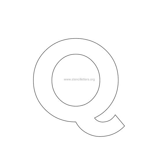bold stencil letter q bold stencil letter q