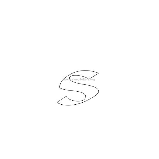 celtic stencil letter s celtic stencil letter s