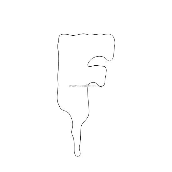 halloween stencil letter f