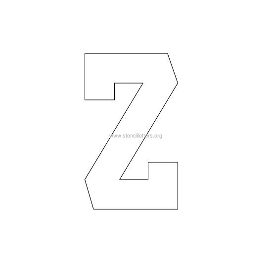 varsity stencil letter z varsity stencil letter z