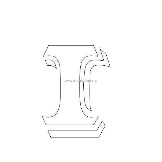 victorian stencil letter i victorian stencil letter i