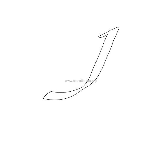 uppercase calligraphy wall stencil letter i uppercase calligraphy wall stencil letter i