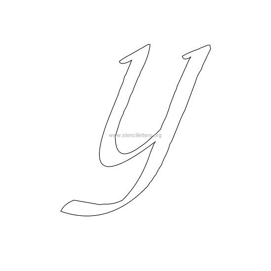uppercase calligraphy wall stencil letter y uppercase calligraphy wall stencil letter y