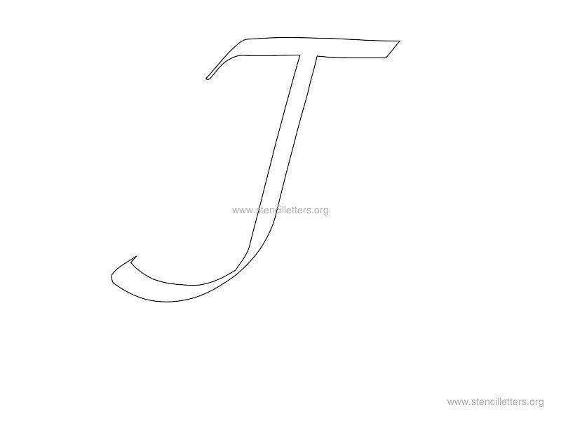 cursive wall stencil letter j cursive wall stencil letter j