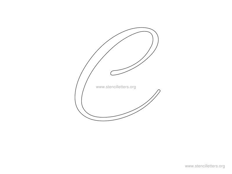 cursive wall stencil letter c cursive wall stencil letter c