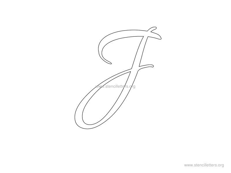 cursive wall stencil letter j cursive wall stencil letter j