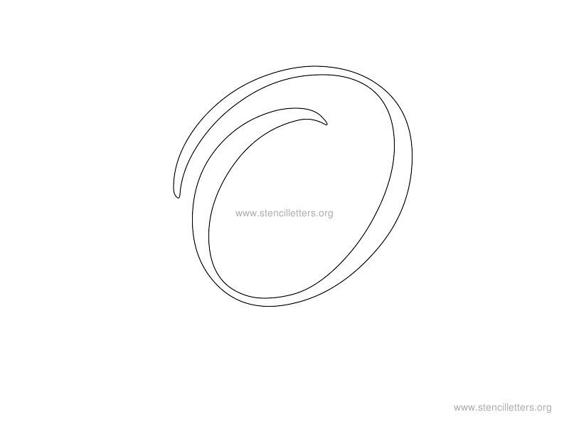 cursive wall stencil letter o cursive wall stencil letter o